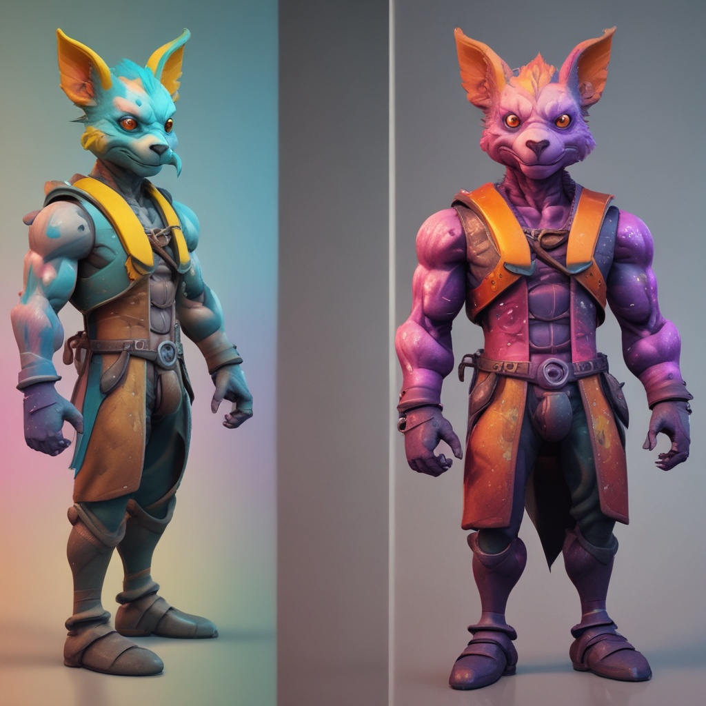 Color changing character